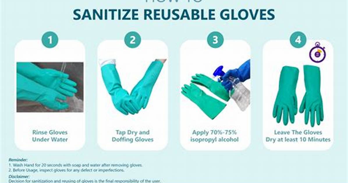 How Do You Sanitize Reusable Gloves?