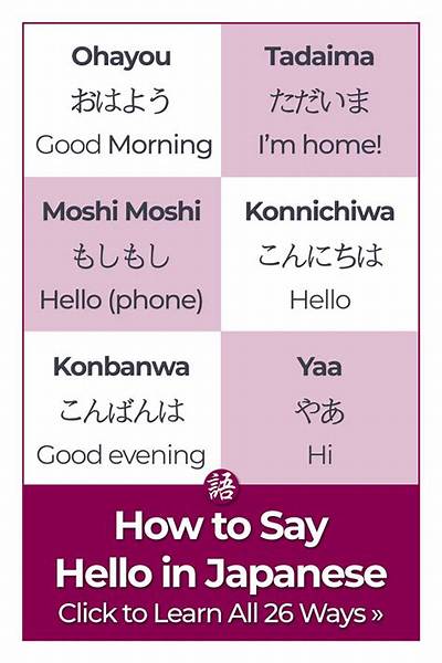How Do You Say Hi in Japanese: a Comprehensive Guide