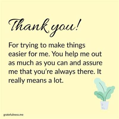 How Do You Say Thanks for Helping Me?