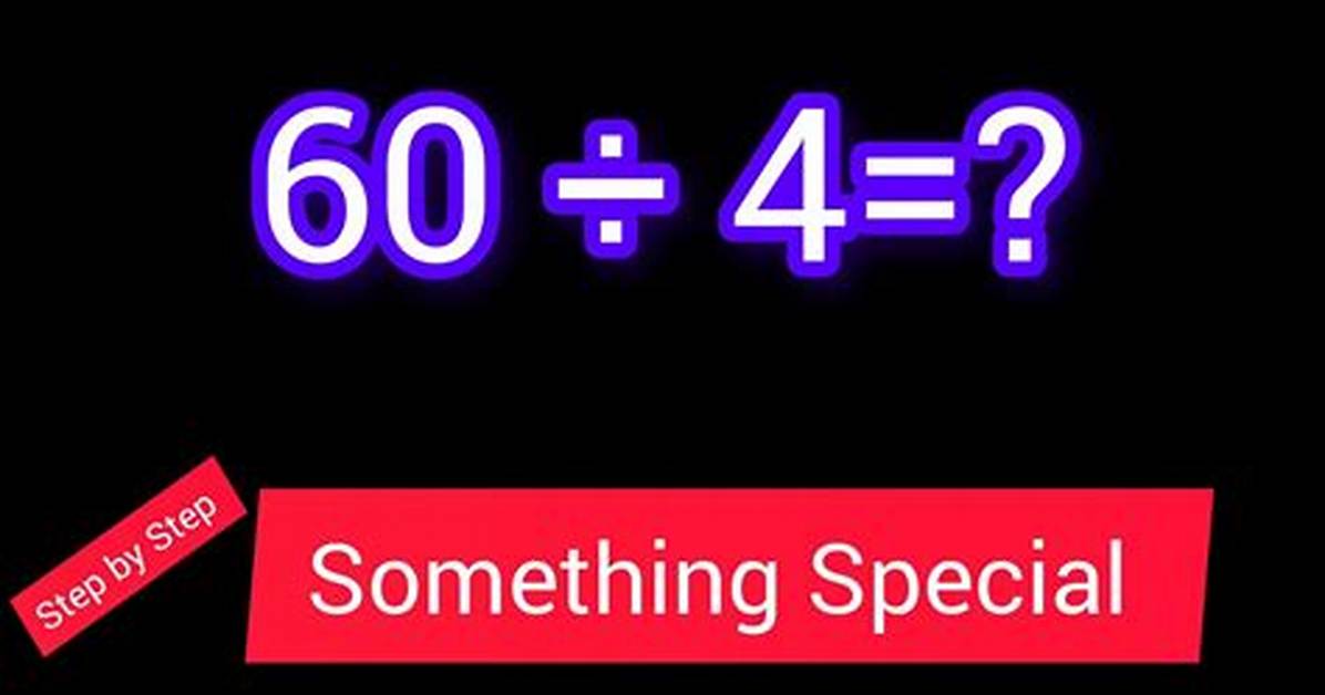 How Do You Solve 60 Divided by 2?