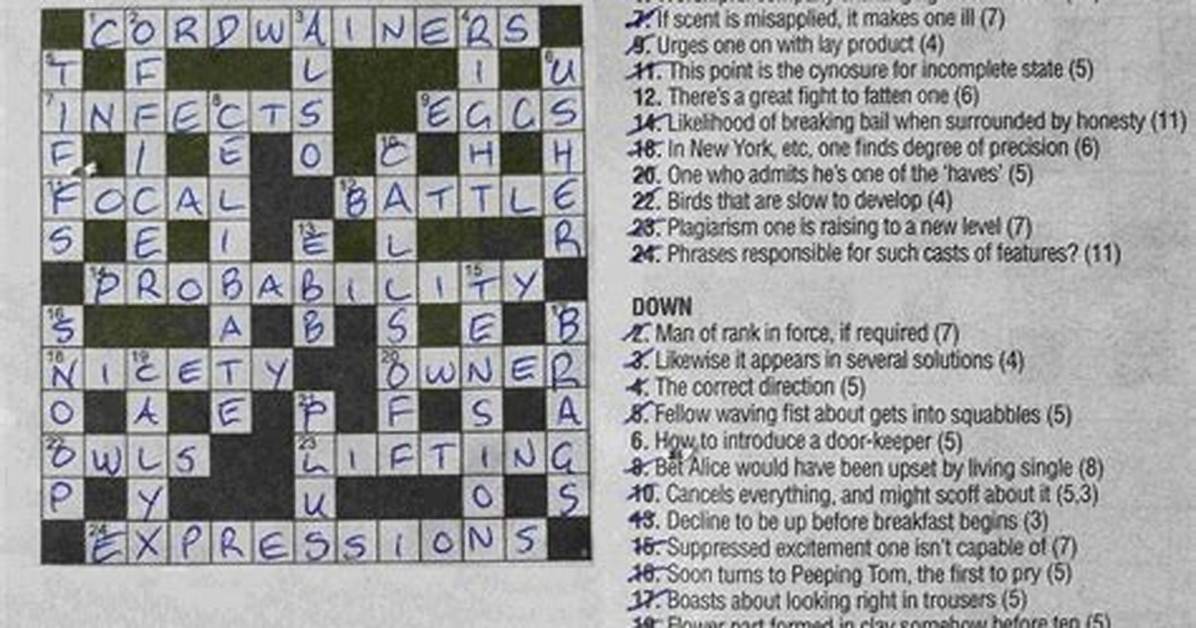 How Do You Solve a Cryptic Crossword Puzzle?