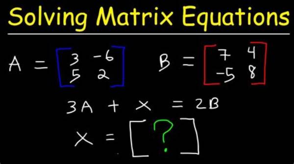 How Do You Solve a Matrix with 2 Equations?