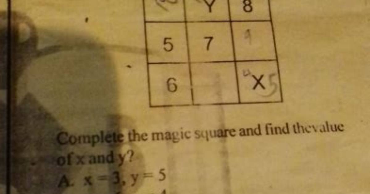 How Do You Solve an Incomplete Magic Square?