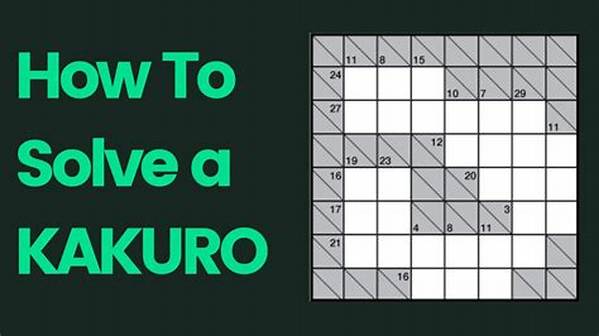 How Do You Solve Difficult Kakuro?