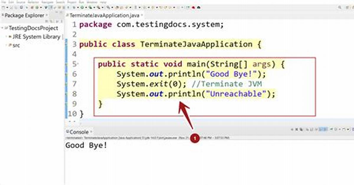 How Do You Stop a Java Application?