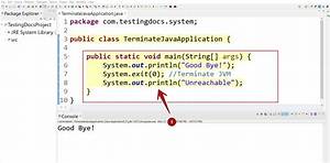 How Do You Stop a Java Application?