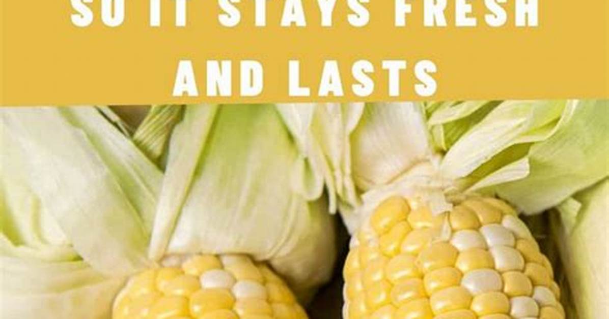 How Do You Store Fresh Corn?