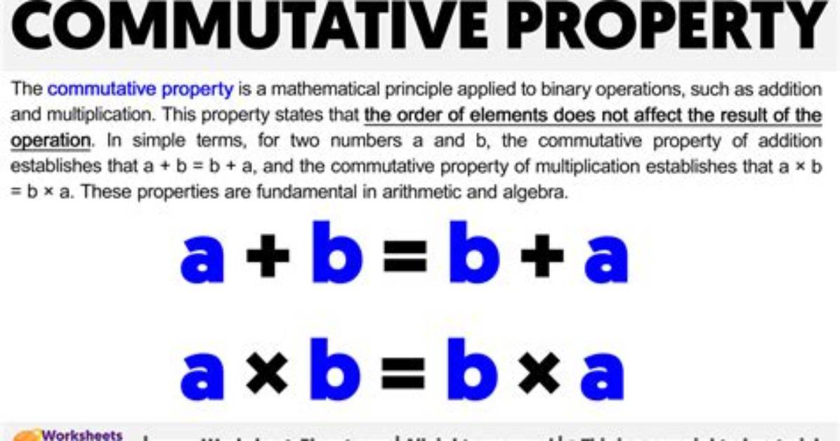 How Do You Use Commutative in a Sentence?