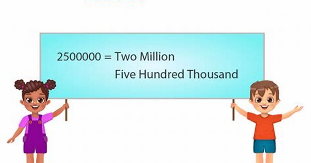 How Do You Write 2500000 in Words?