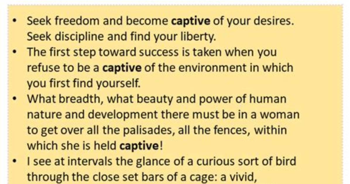 How Do You Write a Captive Sentence?