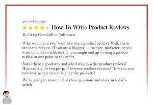How Do You Write a Good Review for a Service?