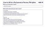 How Do You Write a Overall Performance Summary?