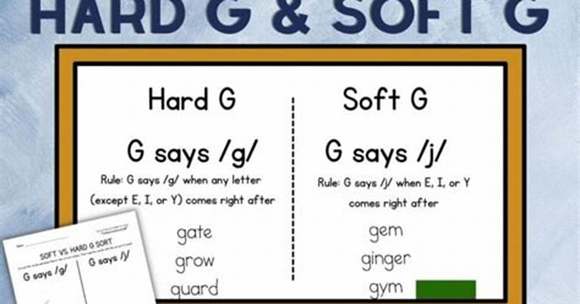 How Do You Write Hard G?