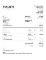 How Do You Write up an Estimate?