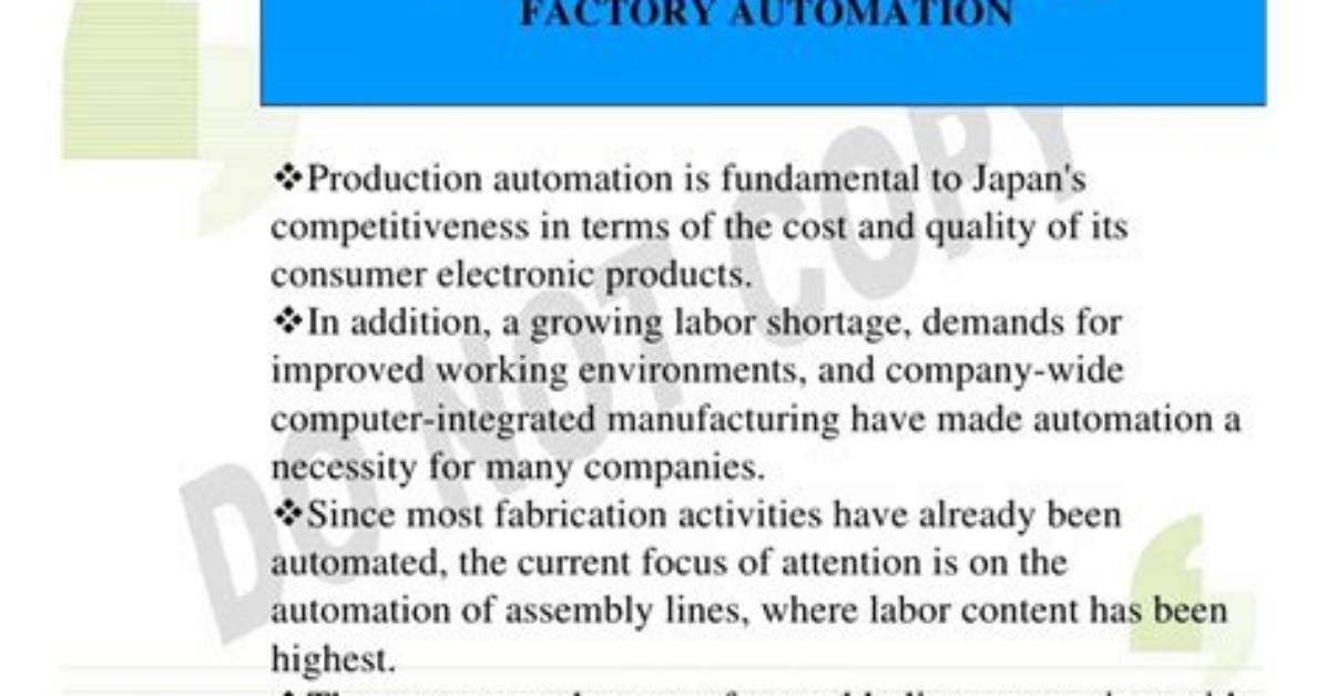 How Does New Technology Generally Affect Production
