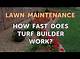 How Fast Does Turf Builder Work?