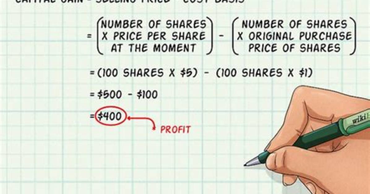 How Is a Capital Gain Calculated on a Stock Sale?