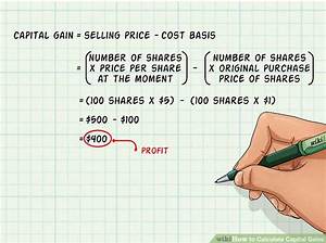 How Is a Capital Gain Calculated on a Stock Sale?
