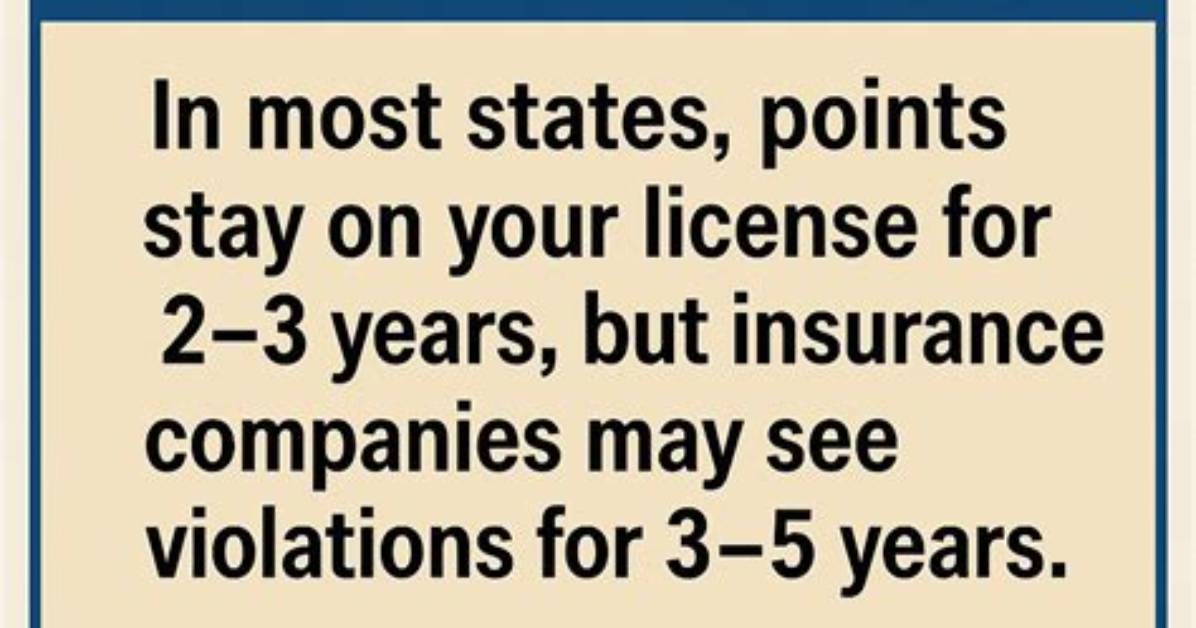 How Long Do 3 Points Stay on Your License?