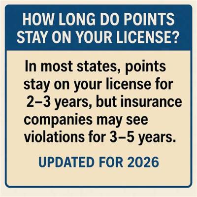 How Long Do 3 Points Stay on Your License?