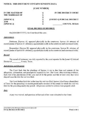 How Long Does a Divorce Decree Have to Be on File?
