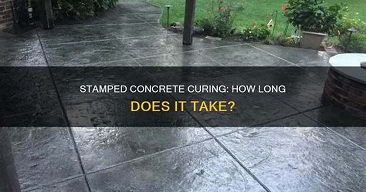 How Long Does Stamped Concrete Need to Dry Before It