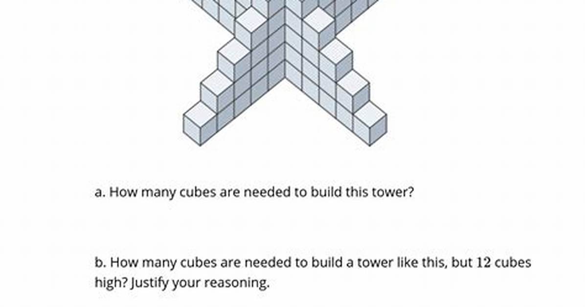 How Many Cubes Are Needed to Build the Tower?