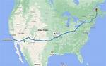 How Many Miles Is the Us from East to West
