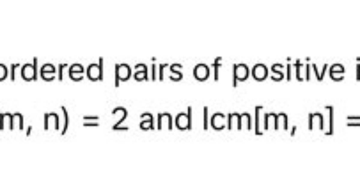 How Many Ordered Pairs of Integers Are Ab?