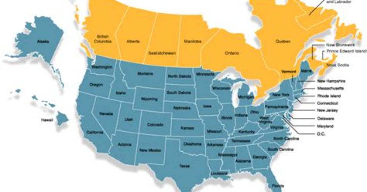 How Many Provinces Border the Us