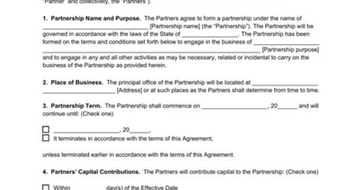 How Many Relationships Does a Partnership Contract Create?