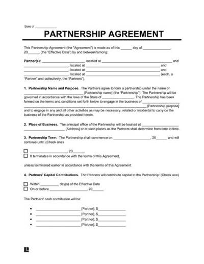How Many Relationships Does a Partnership Contract Create?