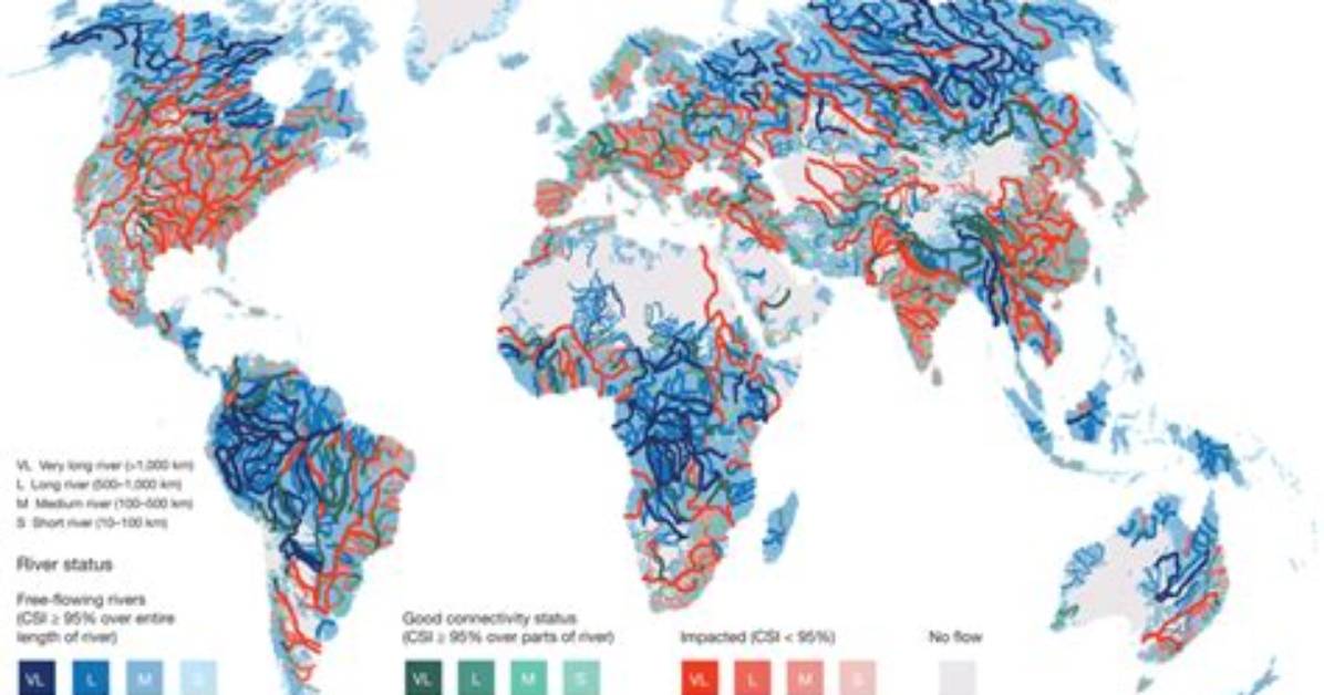 How Many Rivers in the World Flow North