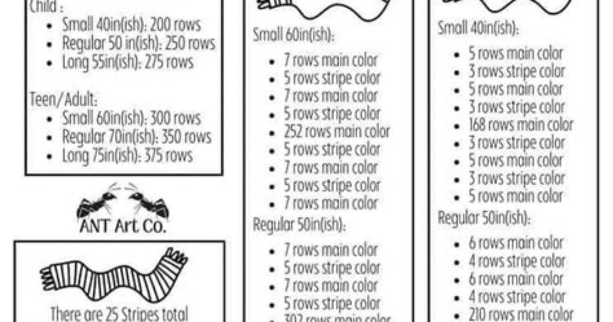 How Many Rows Should a Scarf Be?