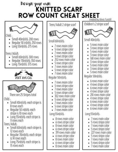 How Many Rows Should a Scarf Be?
