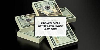 How Much Does 3 Million Dollar Weigh?