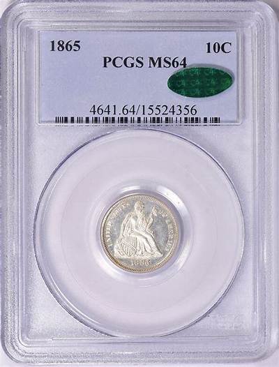 How Much Is a 1865 Dime Coin Worth?