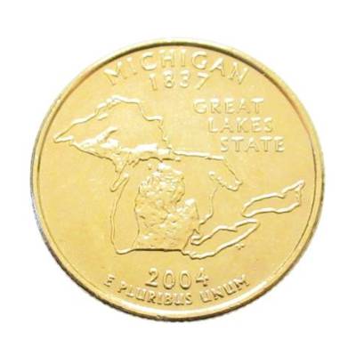 How Much Is a 2004 Michigan Gold Quarter Worth?