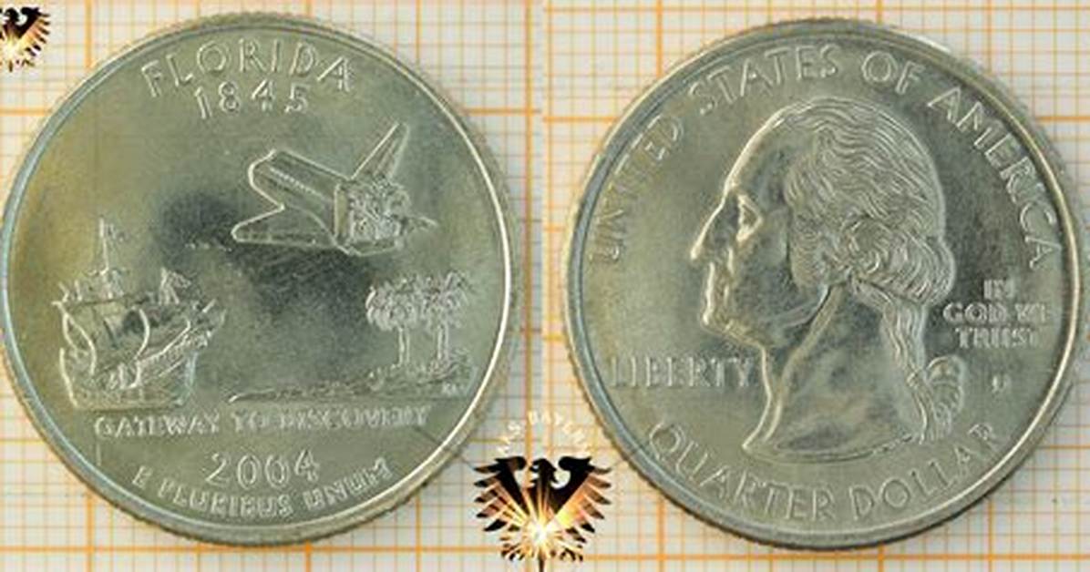 How Much Is a Florida 1845 2004 Quarter Worth?