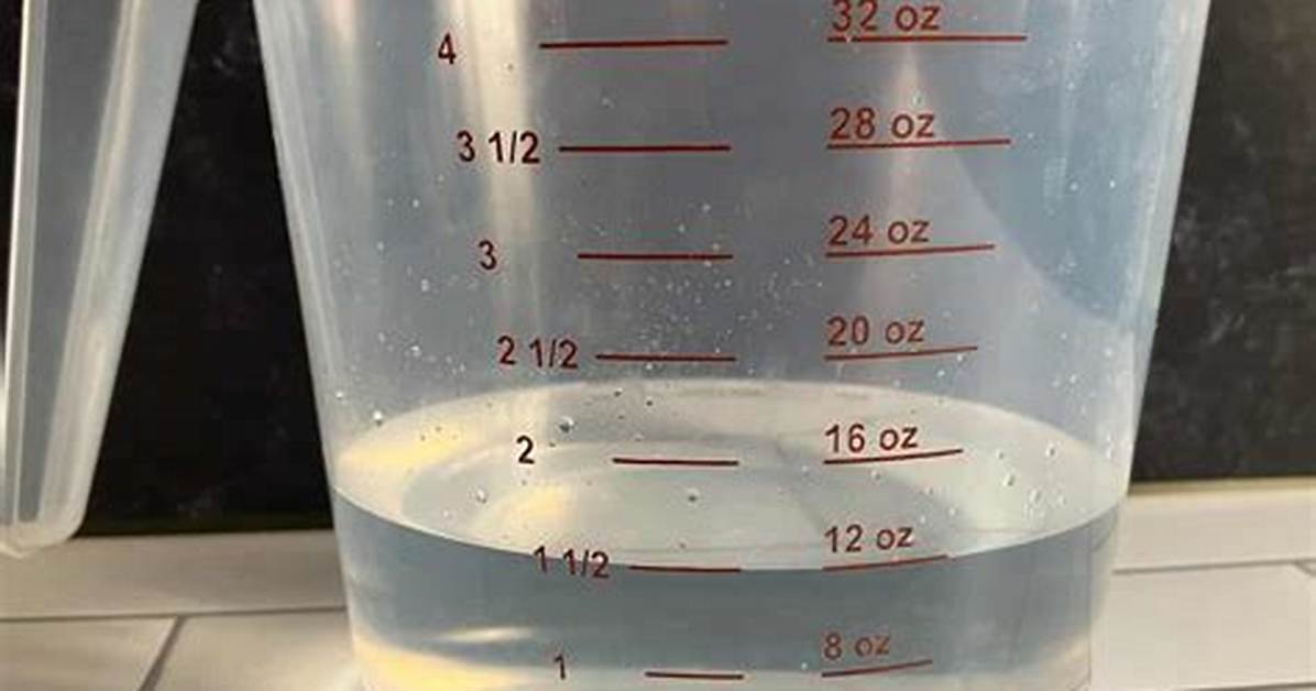 How Much Liquid in The