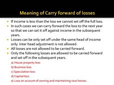 How Much Loss Can Be Carried Forward for Tax Purposes?