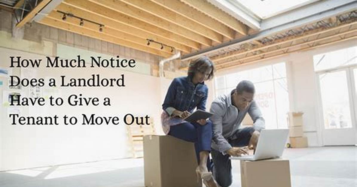 How Much Notice Does a Landlord Have to Give a Tenant to Move out in Minnesota?