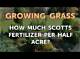 How Much Scotts Fertilizer per Half Acre?