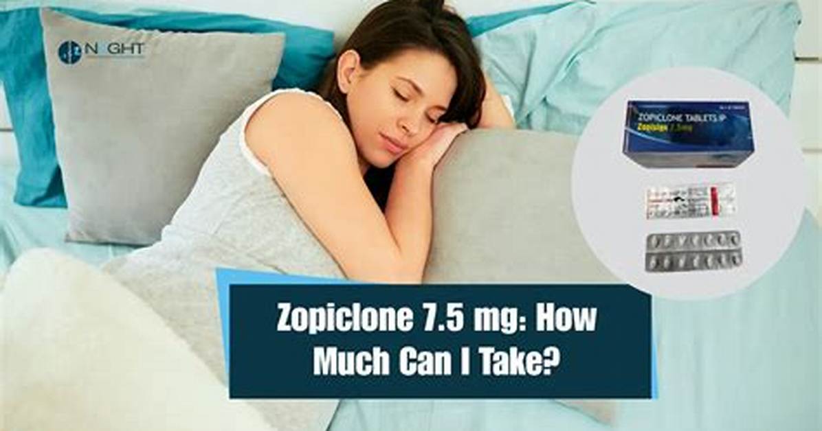 How Much Zopiclone Should I Take to Sleep?