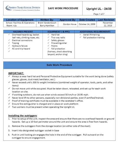 How Often Should Safe Work Procedures Be Reviewed?