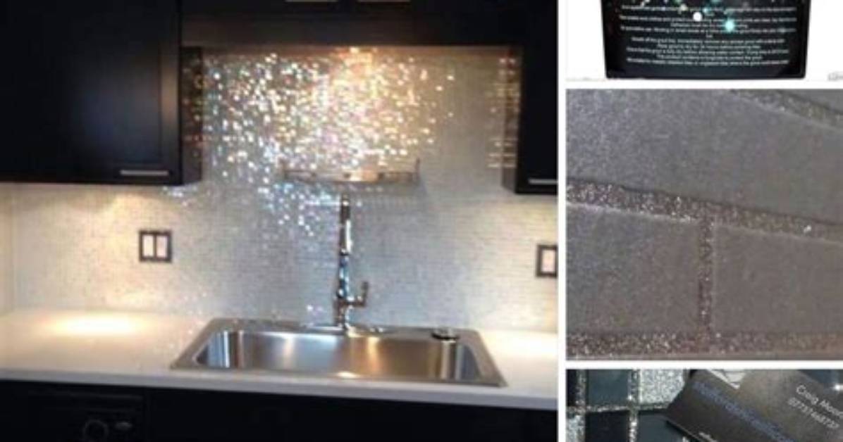 How to Add Glitter to Tile Grout for Tiled