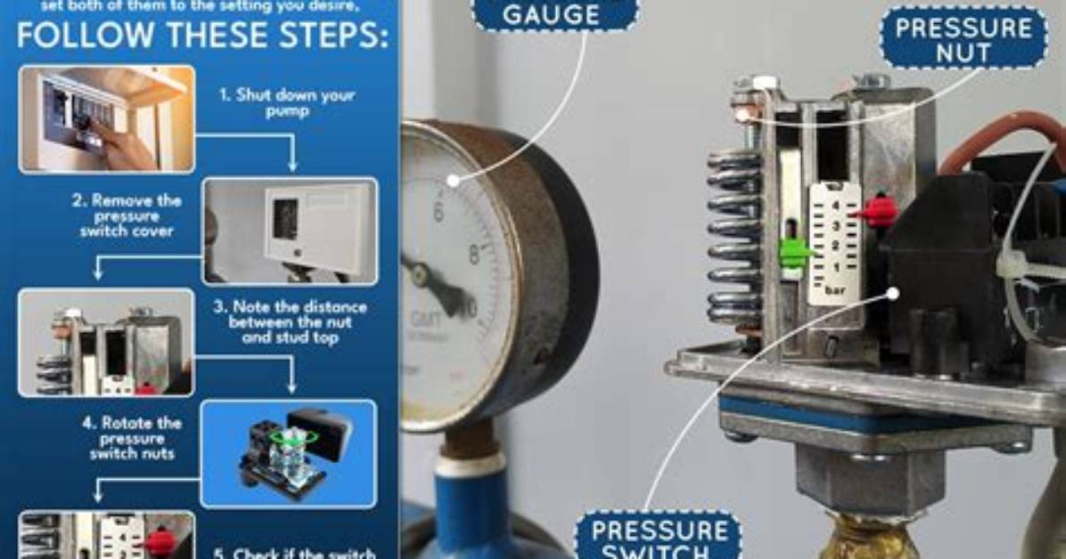 How to Adjust the Pressure Switch on a Goulds