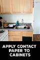 How to Apply Contact Paper to Cabinet Doors