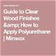 How to Apply Minwax Polyurethane to Mdf