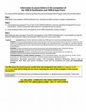How to Assist Sellers in the Completion of the 1099?